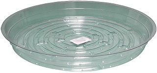 Hydrofarm Clear Plastic Saucer, 10