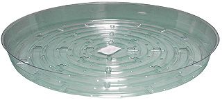 Hydrofarm Clear Plastic Saucer, 12