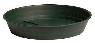 Green Premium Plastic Saucer 16