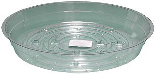 Hydrofarm Clear Plastic Saucer, 6