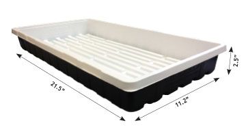 Mondi Black & White 10 X 20 Propagation Tray, No Holes