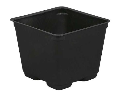 Gro Pro Square Plastic Pot Black 4